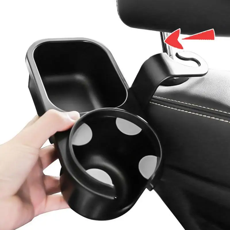 

Cup Holder For Car Backseat Functional 2-in-1 Car Cup Holder Universal Drink Holder With Food Tray Backseat Organizer Interior
