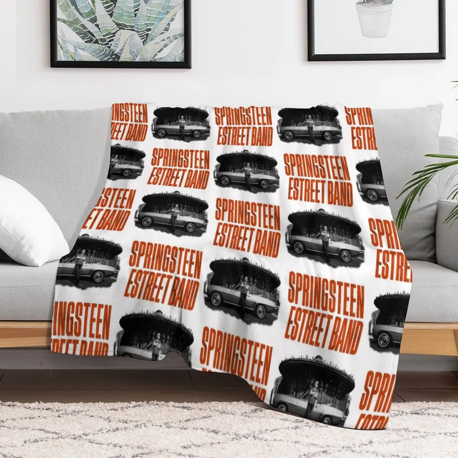 Бр?ок?? Музыка Spr Brug??? ?н и The ? Str??? Декоративное одеяло Boss Tour 2023 Покрывала для