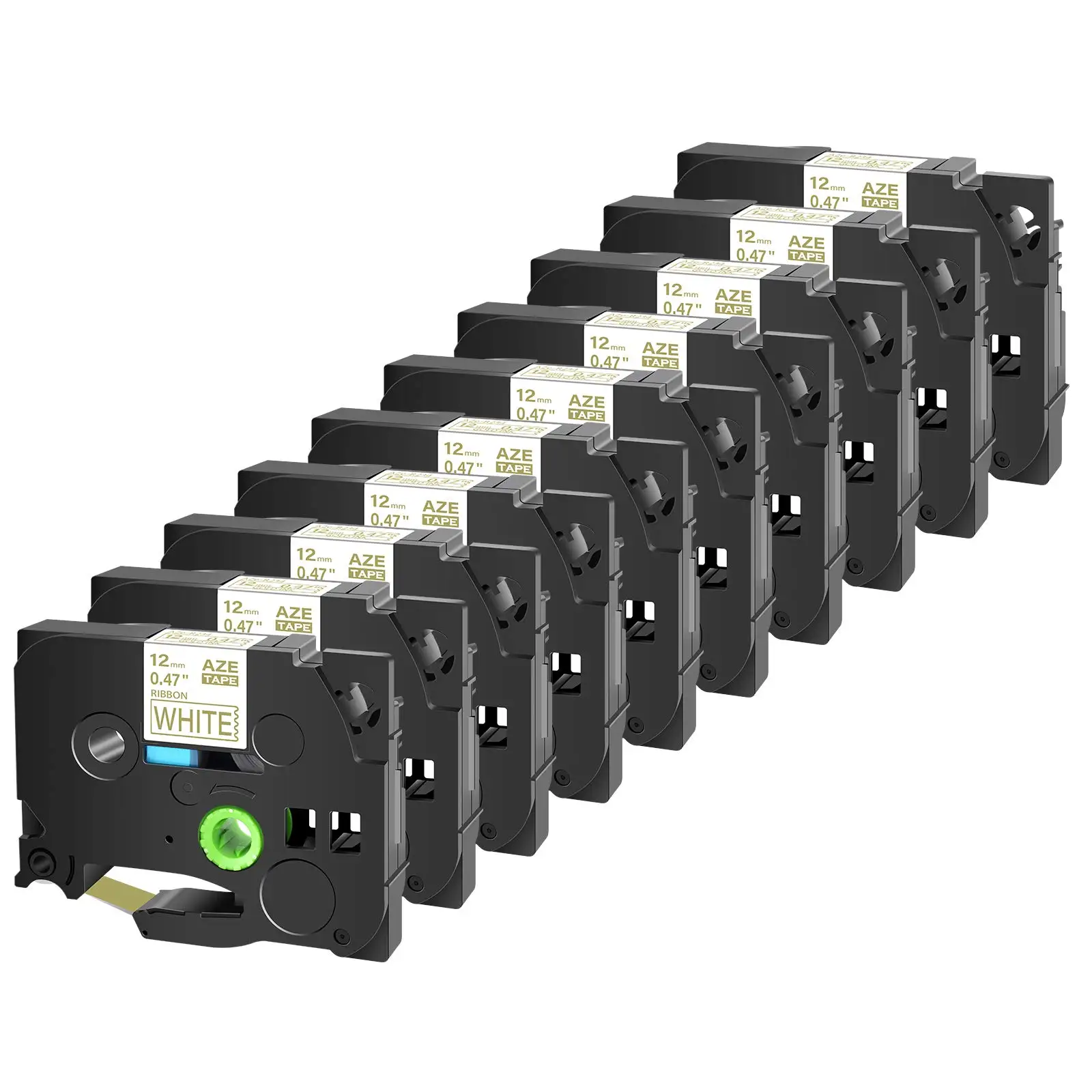 10 шт./упаковка атласная лента с золотым принтом