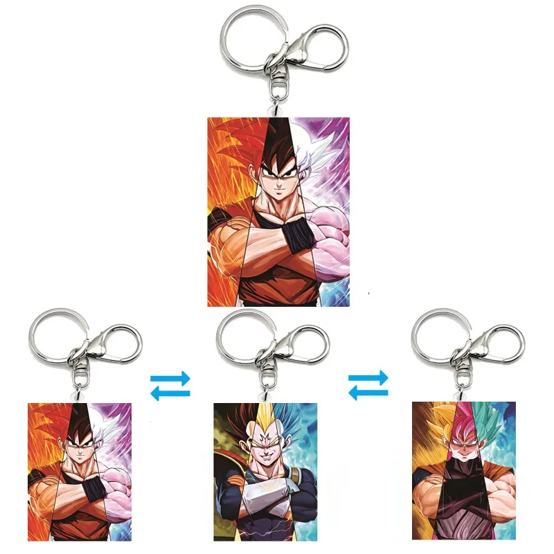 

Anime Dragon Ball Goku/Vegeta/Black Goku Acrylic Motion Key Chains Car Keyring Bag Pendant Peripheral Gift Creative Ornaments