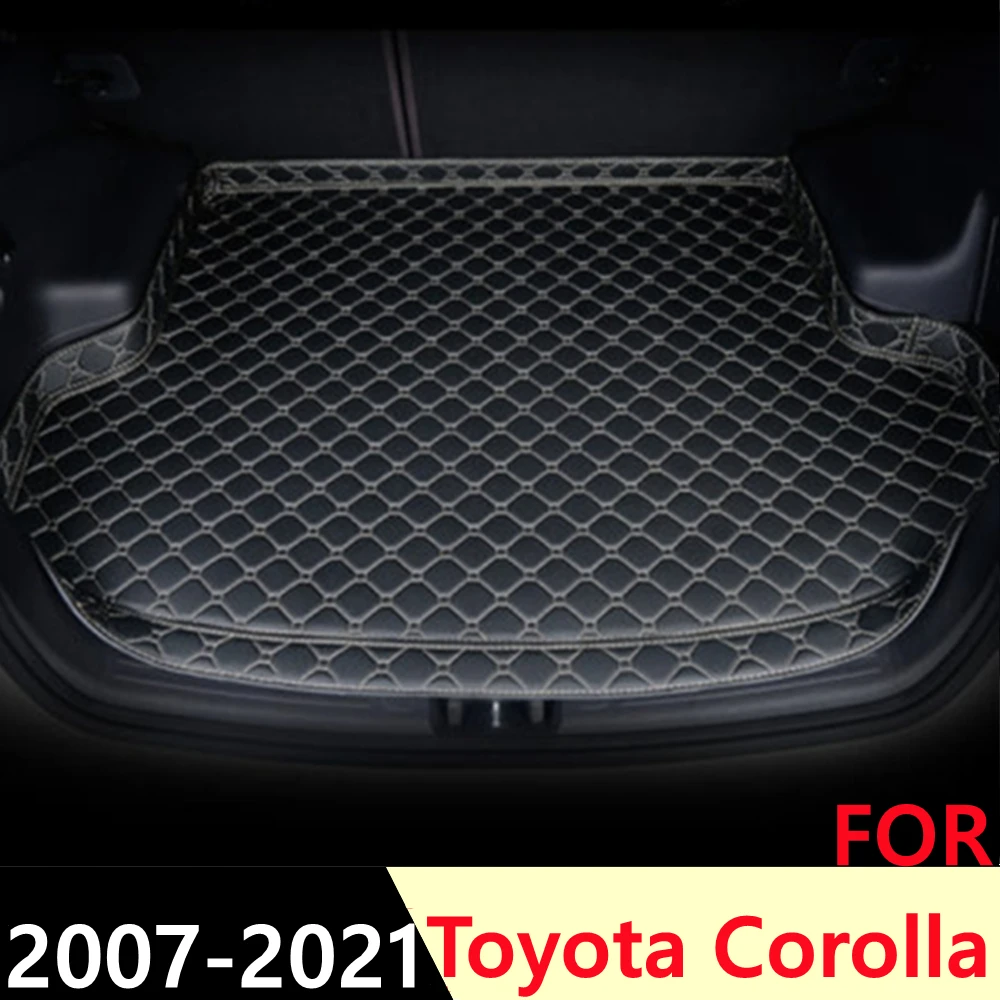 

Коврик для багажника автомобиля для Toyota Corolla 2007 08-2021, высокая боковая Водонепроницаемая Задняя накладка для груза, коврик, автомобильные акс...