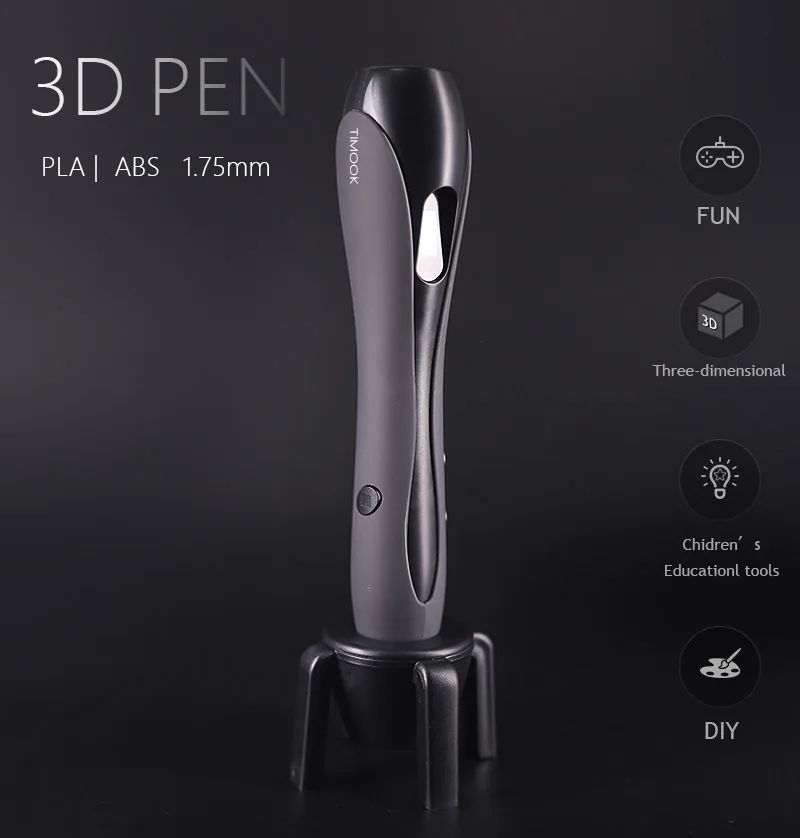 

3d pen 3d tripe 1.75mm PLA filament Christmas gifts drawing with lcd screen 3d printing pen with 5v 2A usb adapter free shipping