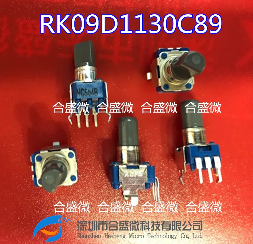 

Alps Imported Rk09d Mixer Rotary Potentiometer Single Connection B50k with Middle Point Power Amplifier Audio Volume