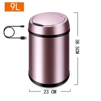 automatic dustbin trash cans for home office stainless sensor kitchen garbage waste bins 9l large capacity
