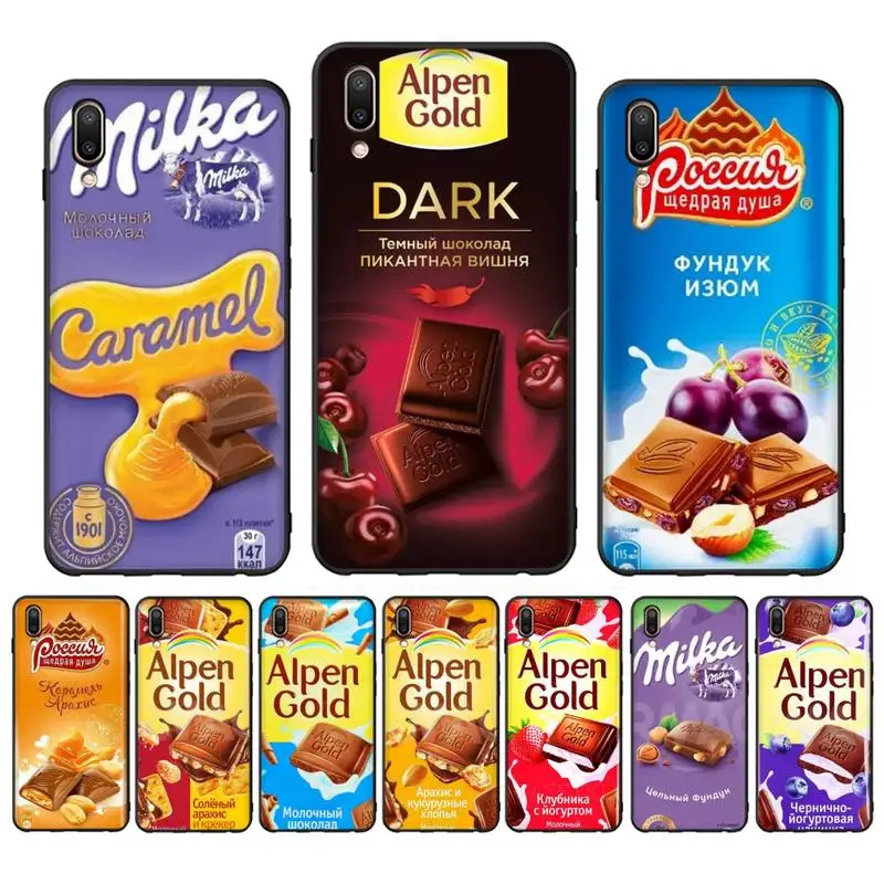 

Chocolate Phone Case for Vivo Y91C Y11 17 19 17 67 81 Oppo A9 2020 Realme c3