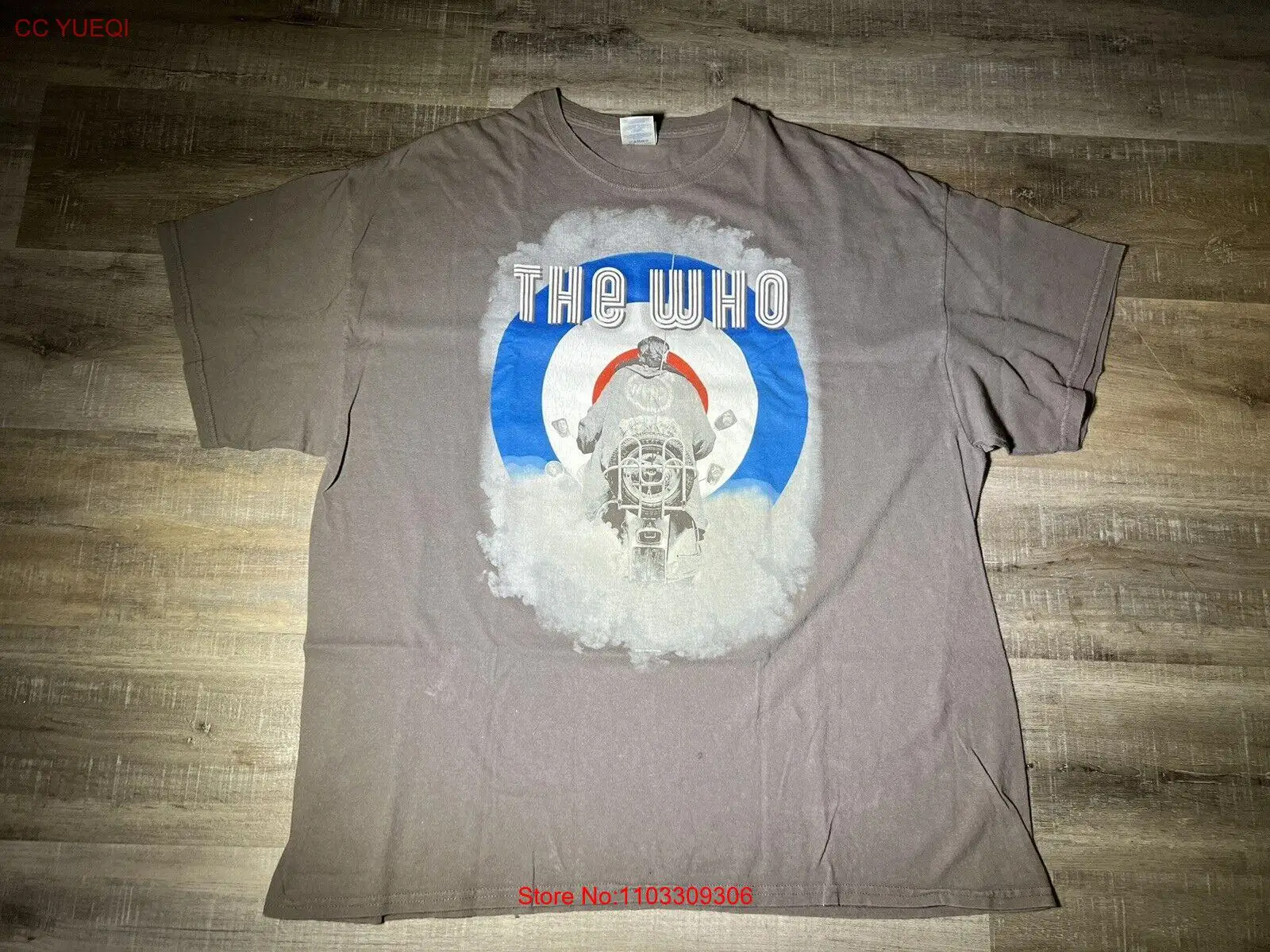 Футболка унисекс The Who 2013 Quadrophenia Tour серый размер 2XL B28 *Flaws