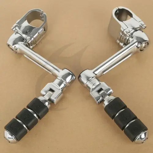 

Motorcycle 7/8" 22mm 30mm 35mm Adjustable Front Foot pegs Footrest For Honda Goldwing GL1800 chrome