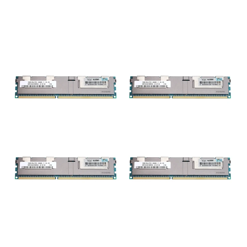 4x16GB PC3-8500R DDR3 1066Mhz CL7 240Pin память ECC REG RAM 1,5 V 4RX4 RDIMM RAM для серверной рабочей станции