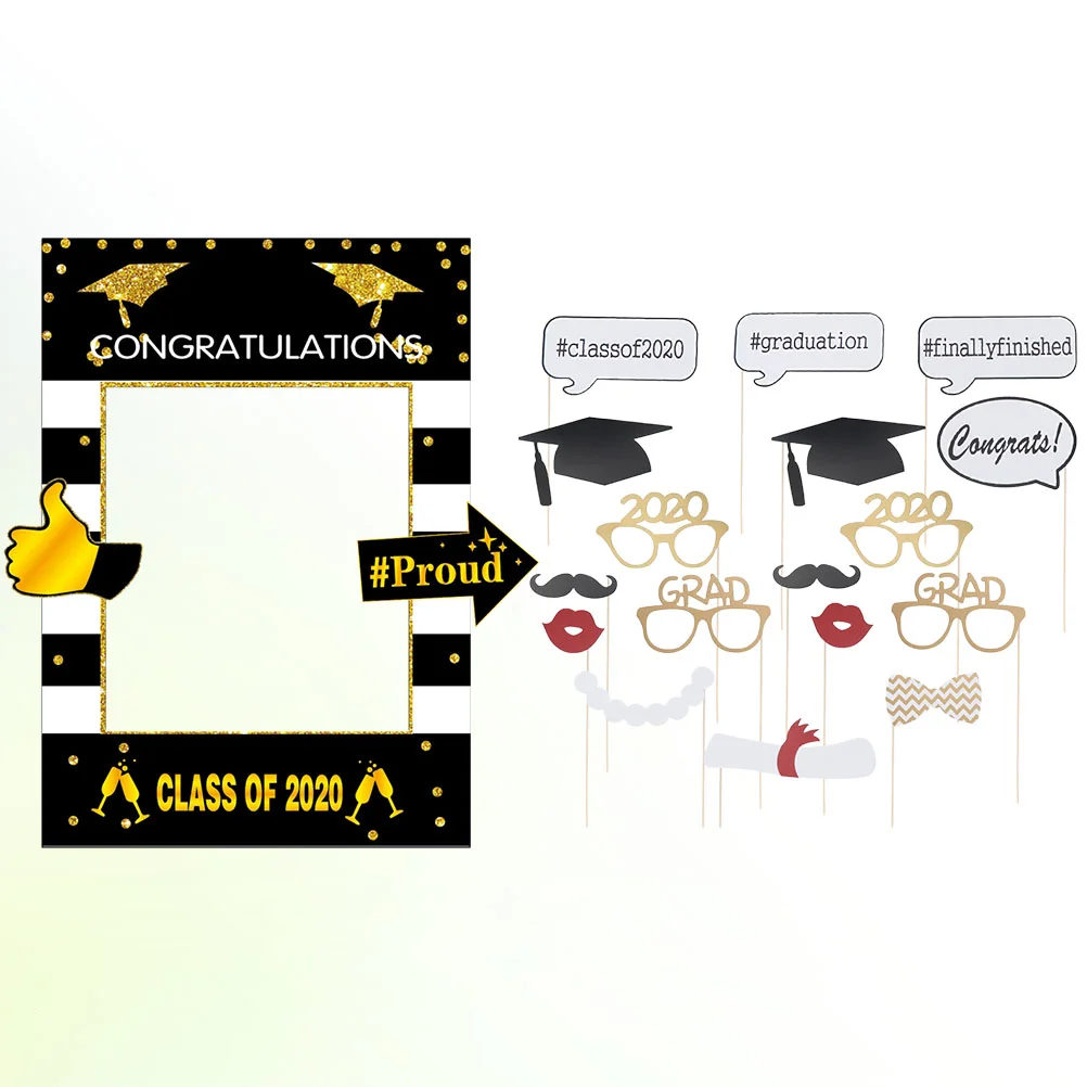 

18pcs Photo Frame Creative Photo Frame Photography Picture Accessories Photo Prop for Graduation