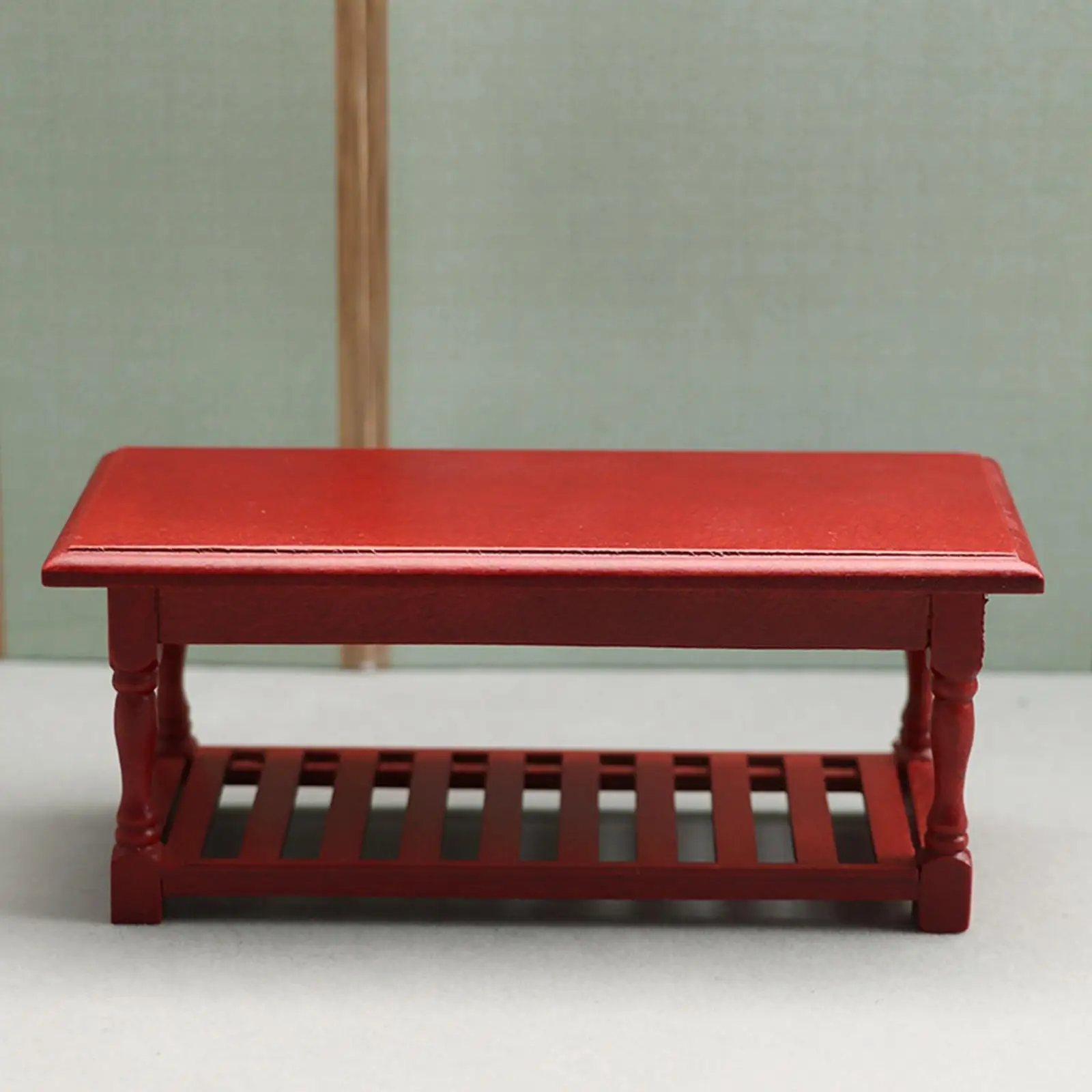 

1:12 Miniature End Table, Dollhouse Furniture Life Scene Decor, Kids Pretend Table, Mini Coffee Table