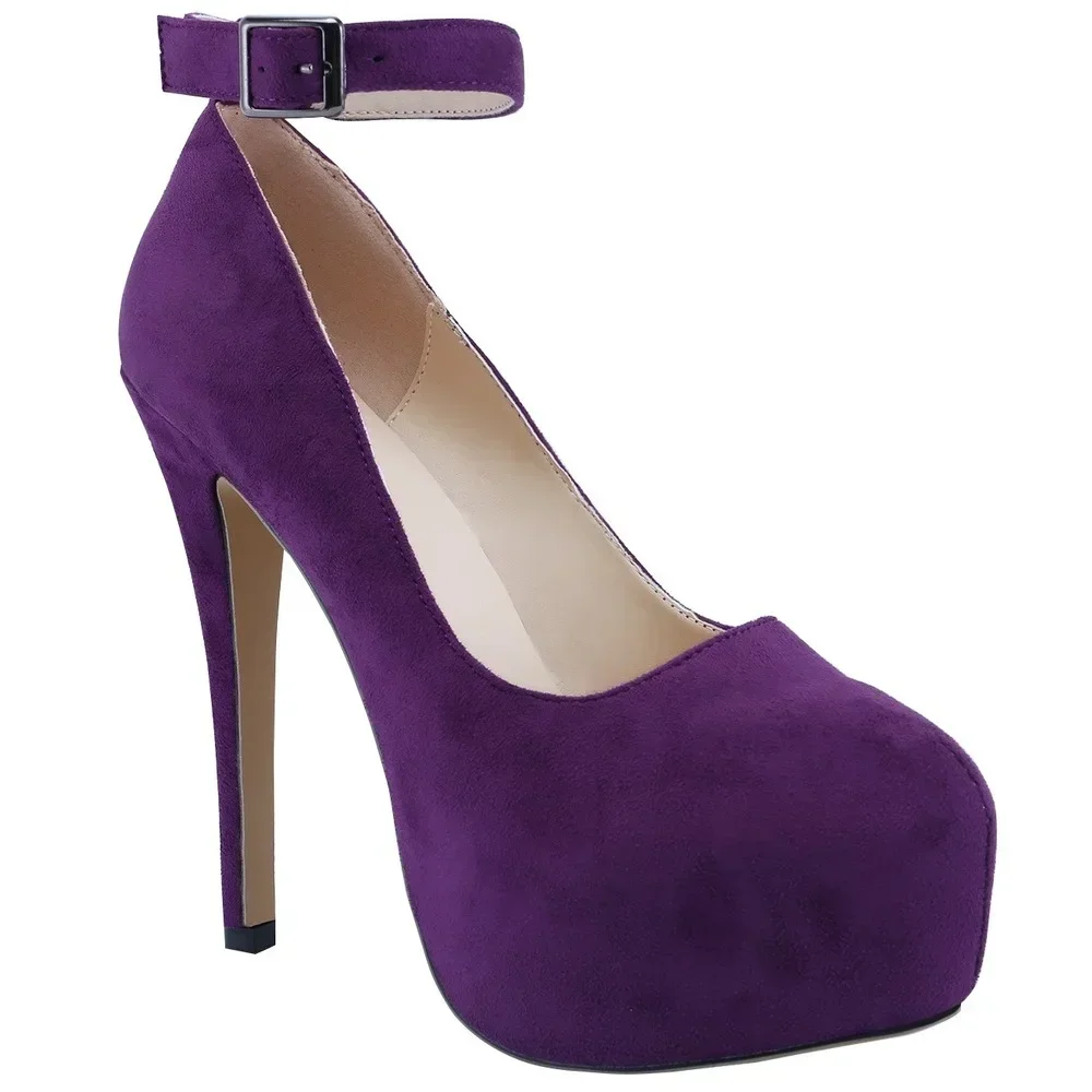 Туфли-лодочки унисекс высокий каблук 14 см цвет в ассортименте