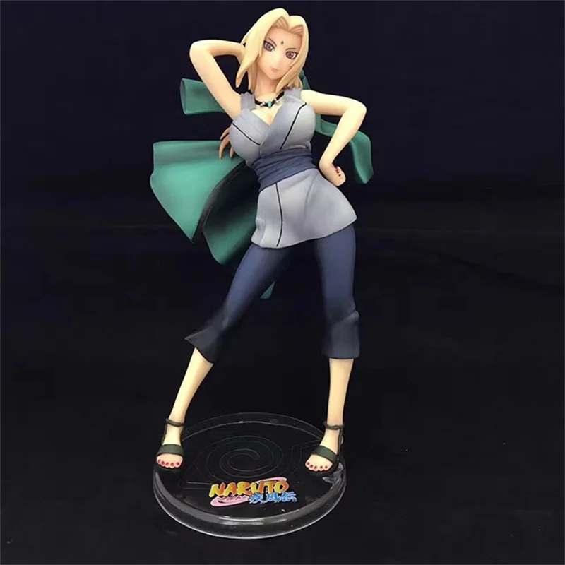 Anime Naruto Tsunade Five Dynasties Cape PVC Action Figure Collectible Model Doll Toy 21cm