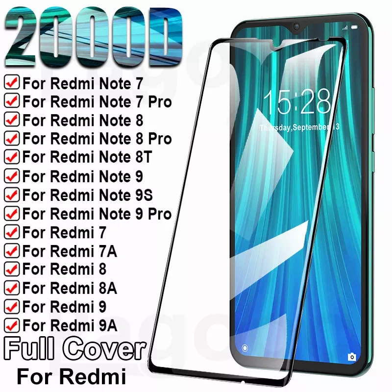 

9H Protection Glass For Xiaomi Redmi 8 8A 7 7A 9 9A 9C 9T Tempered Screen Protector Redmi Note 7 8 9 Pro 8T 9S Safety Glass Film