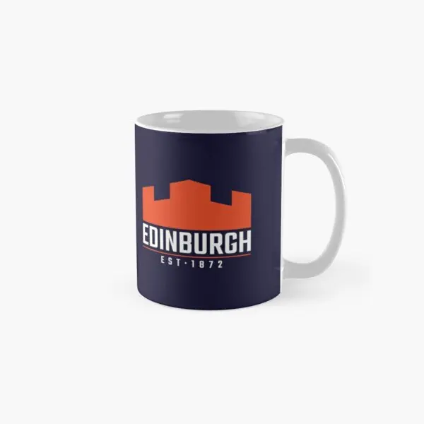 

The Edinburgh Rugby Logo 2 Classic Mug Coffee Tea Handle Round Drinkware Cup Picture Simple Photo Printed Design Image Gifts