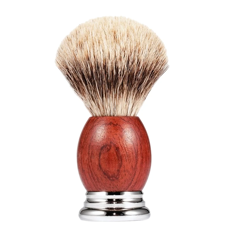 

Men's Shaving Brush Hair Shaving Pear Wood Handle Facial And Beard Cleaning Appliances Hairdressing Tools Shaving Brush