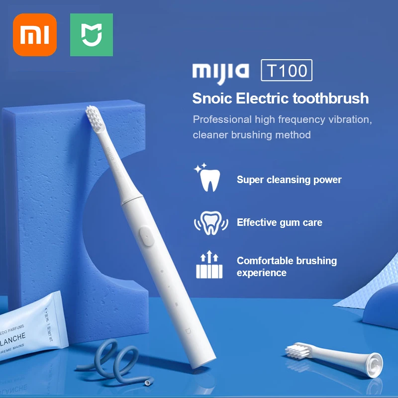 

Зубная щетка XIAOMI MIJIA звуковая аккумуляторная, USB-зарядка, водонепроницаемая ультразвуковая автоматическая