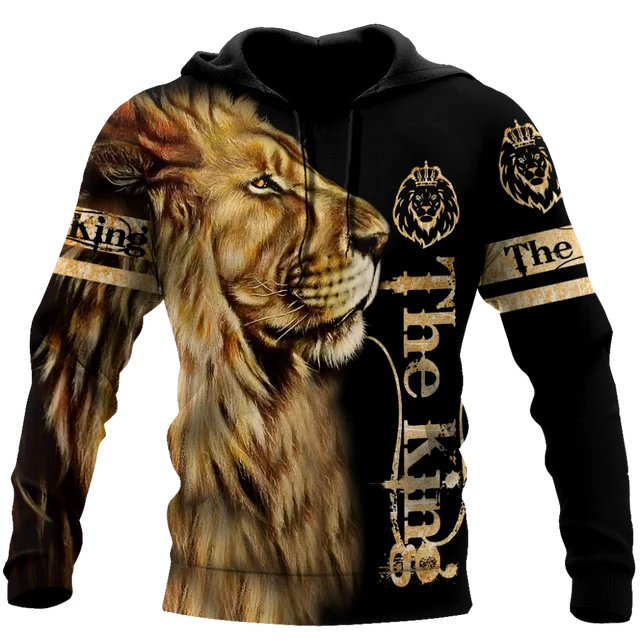 

Moletom masculino com capuz, estampa animal leão 3d estampa tigre harajuku streetwear outono unissex jaqueta casual agasalho