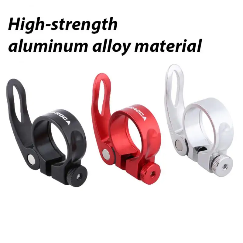 

Mtb Road Bike Tube Clamp Ultralight Durable Mountain Seatpost Clamp Dead Fly Bicycle Seat Tube Clamp Bike Parts Quick Release