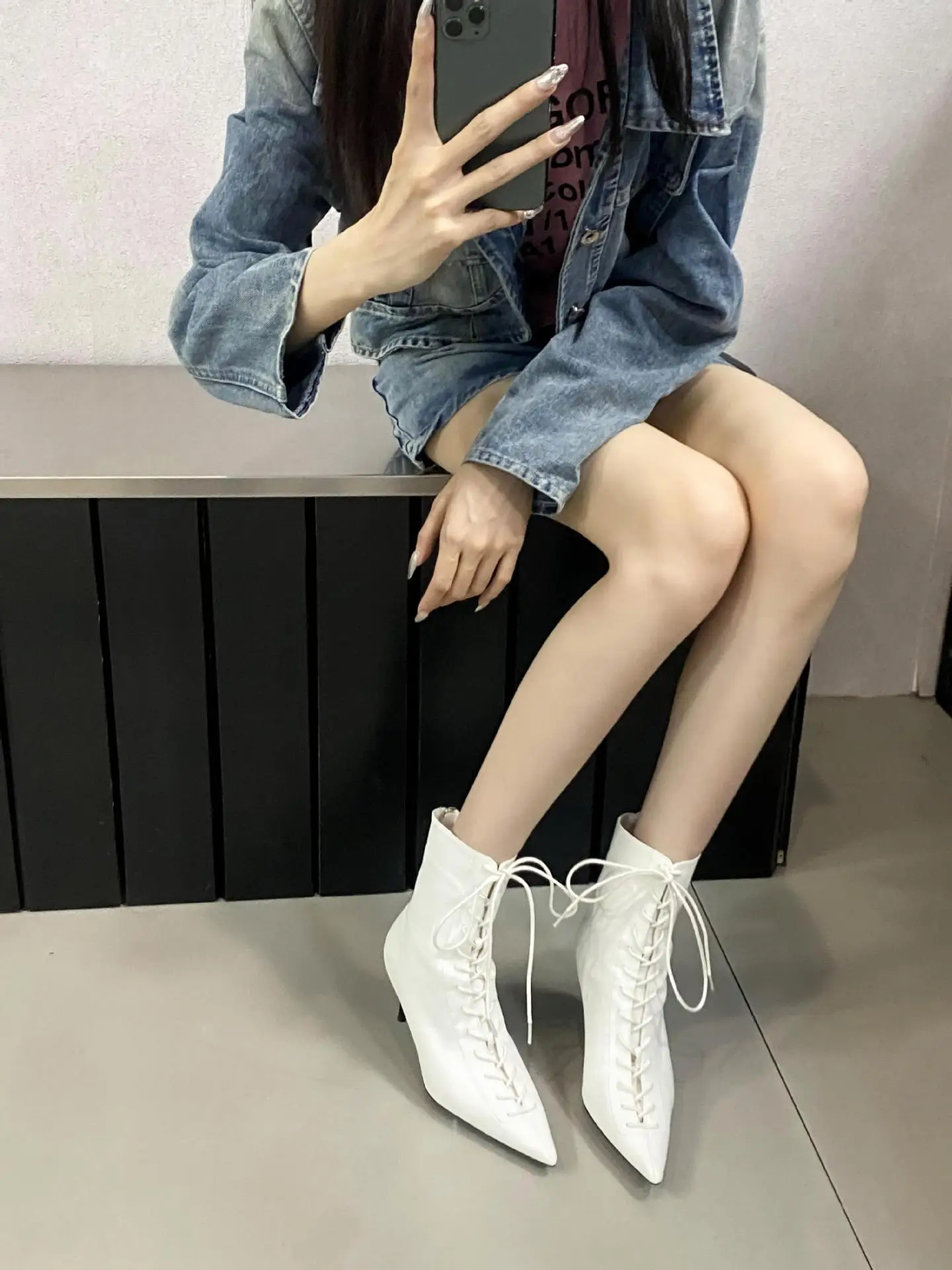 Женские ботинки новинка 2024 пуанты с круглым носком роскошные дизайнерские