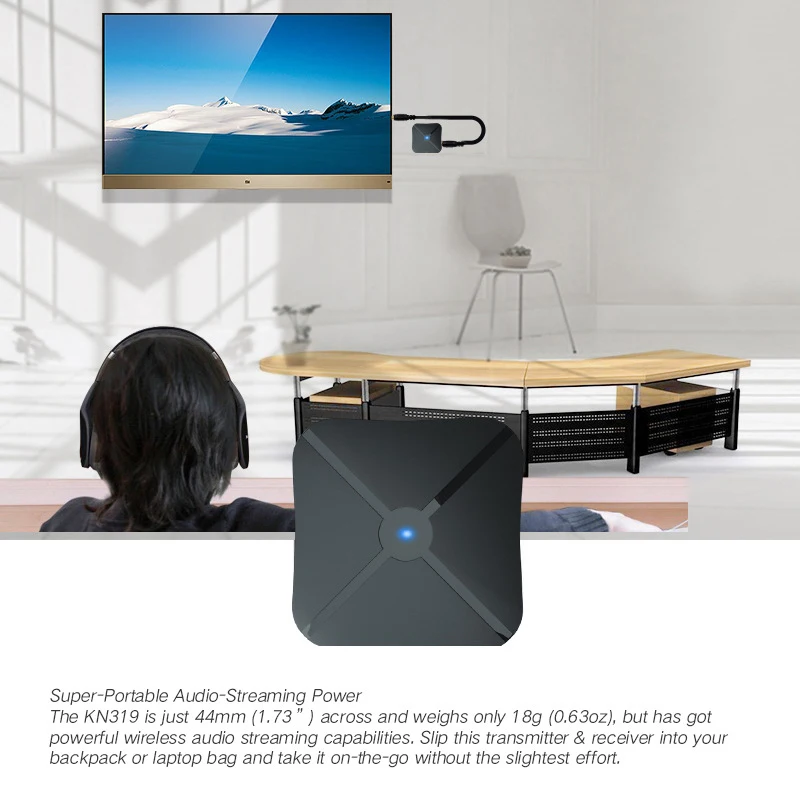 

Adapter Pocket Excellent Sound Quality Easy To Set Up Universal Compatibility Convenient Wireless Audio Streaming Audio Adapter