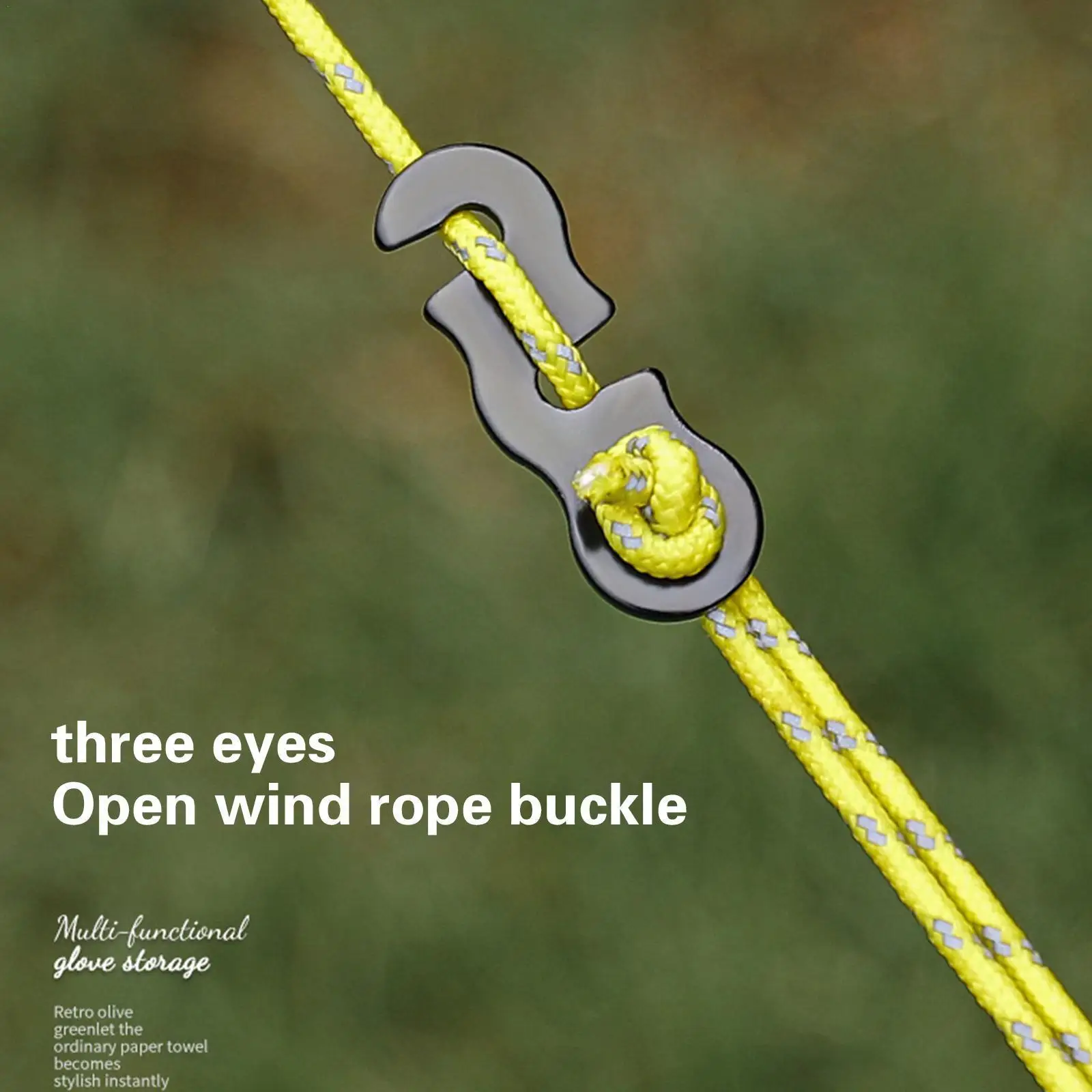 

5PCS Tent Wind Rope Buckles Aluminum Alloy Anti-skid Adjustable Wind Backpack Rope Outdoor Hooks Buckle Awning Buckles Camp V8G2