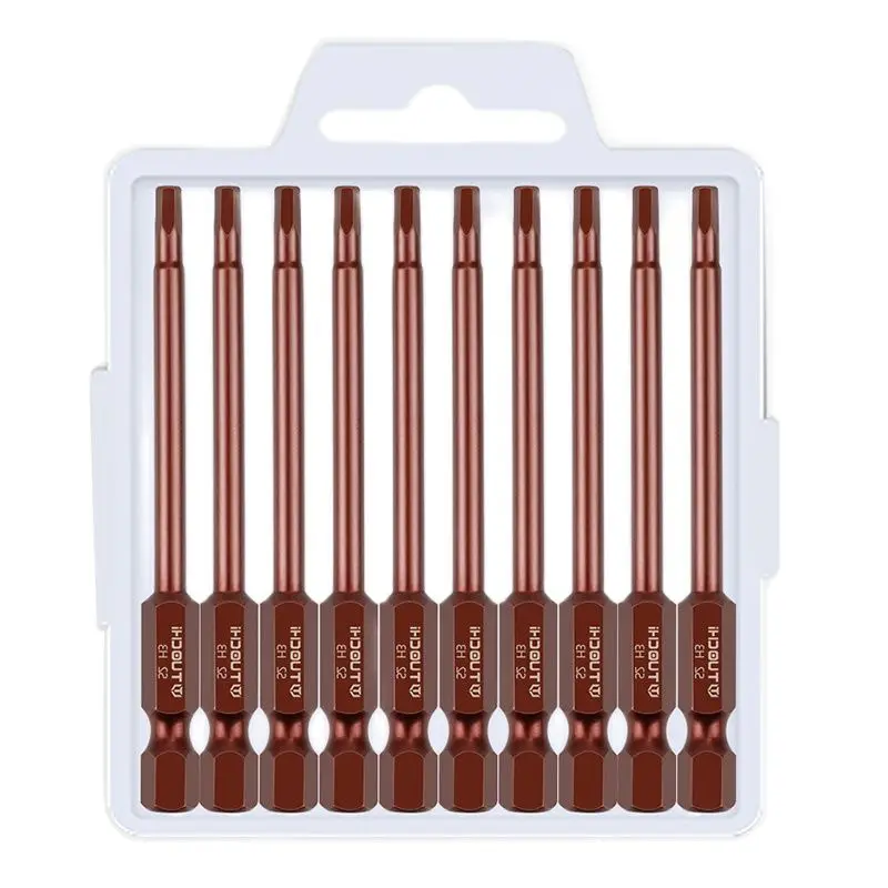 

Hex Screwdriver Bit H3 H4 H5 H6 H8 H10 Length 50mm 75mm 100mm 150mm