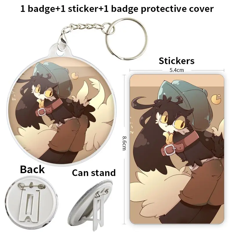 Kaze no Klonoa аниме персонажи игры мягкая Кнопка значок брошь якорь периферийные