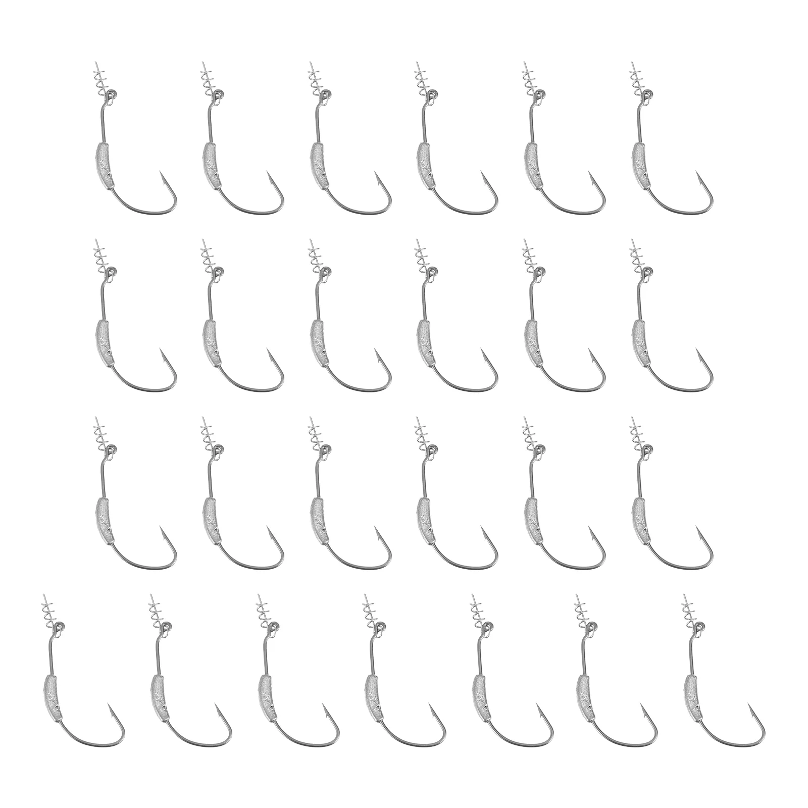

25pcs Fishing Lure Hook Crank Fishing Hooks Sequins Hooks with Lead Weight