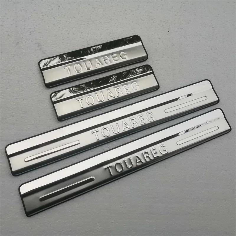 

Для Volkswagen Touareg 2011-2018 автомобильный порог из нержавеющей стали, защитная пластина, педаль приветствия, защита от царапин, автомобильные аксессуары
