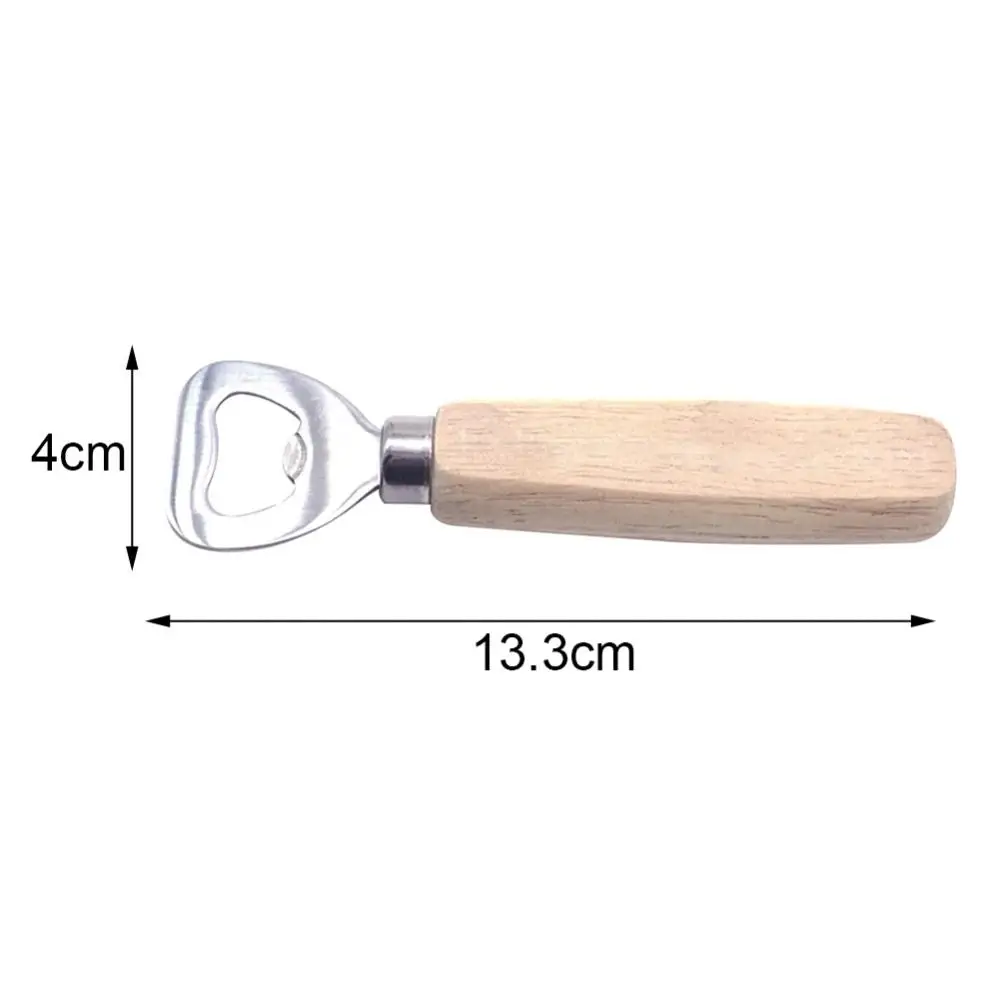 Heart Shape Beer Bottle Can Opener Wine Wooden Handle Cap Remover Bar Party Gadget Kitchen Tools открывашка для консерв |