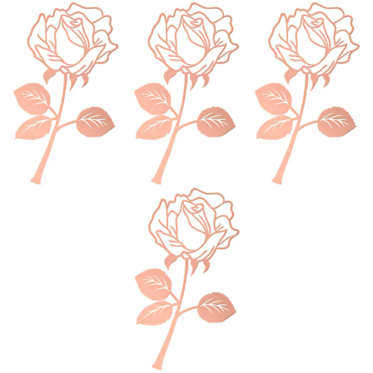 

4pcs Creative Flower Shaped Delicate Metal Students Bookmarker