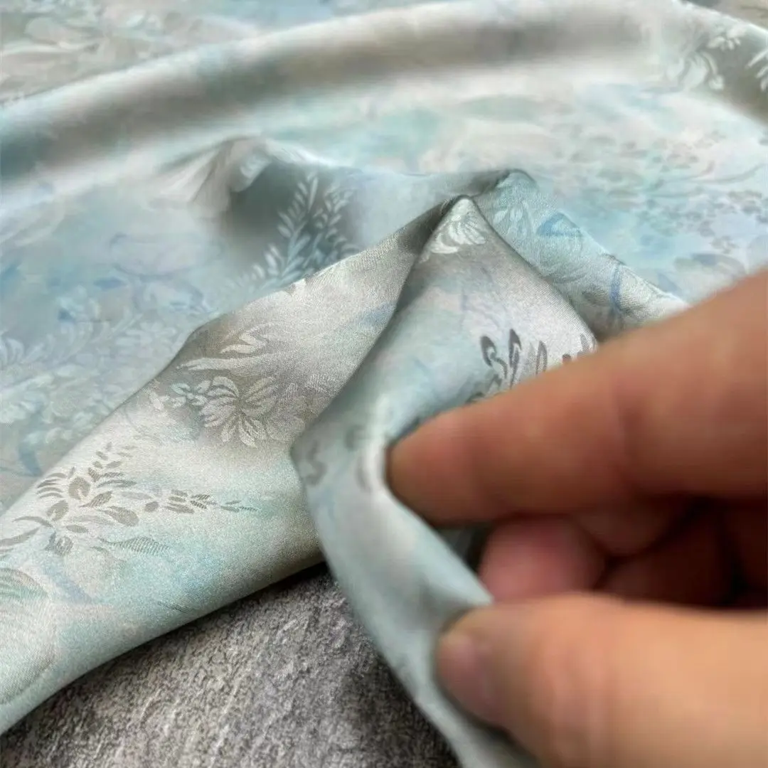 Шелковая ткань Edelweiss тай-дай 20Momme