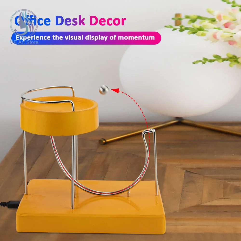 

Perpetual Motion Machine Desk Toy for Home Office Non-Stop Rolling Ball Toys Science Physics Gadget Desktop Decoration Toys