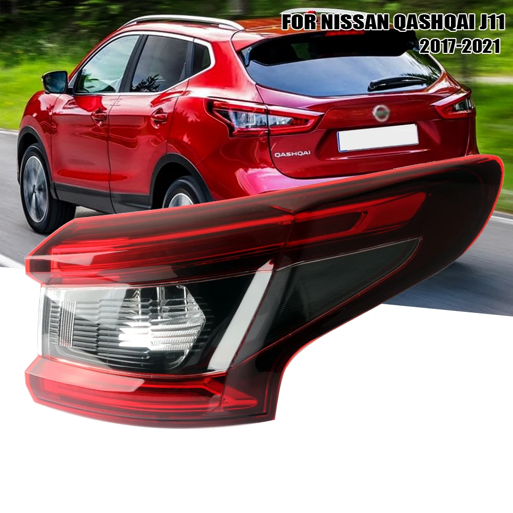 Фото Левый/правый задний фонарь для Nissan Qashqai 2017 2018 2019 2020 2021, задний фонарь стоп-сигнала с №1