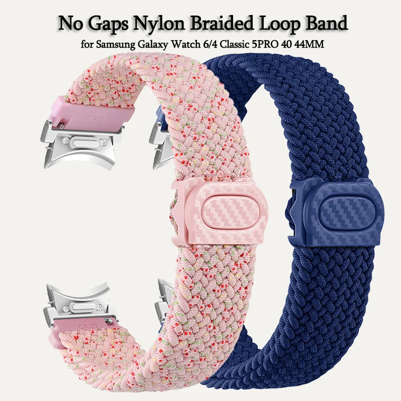 Ремешок нейлоновый для Samsung Galaxy Watch 76 4 Classic/5 Pro/44 40 мм 47 43 45 46