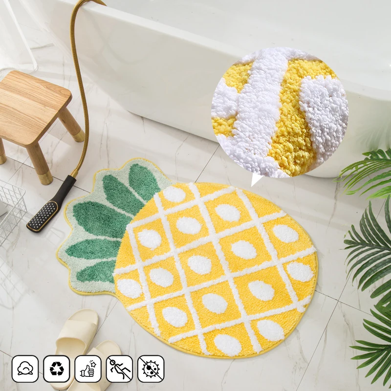 

Fruit Shaped Cartoon Carpet Decoration Home Entrance Door Mat Kitchen Bathroom Anti-skid Floor Rug Toilet Water Absorption Rugs