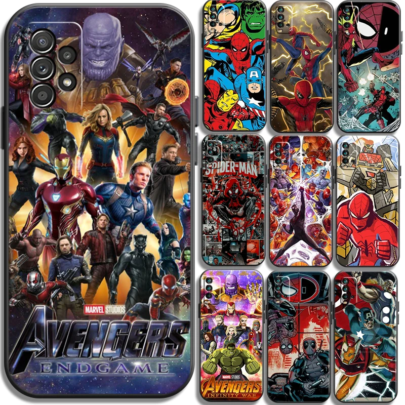 

Marvel Avengers Phone Cases For Xiaomi Redmi Note 10 10S 10 Pro POCO F3 GT X3 GT M3 Pro X3 NFC Cases Carcasa Soft TPU