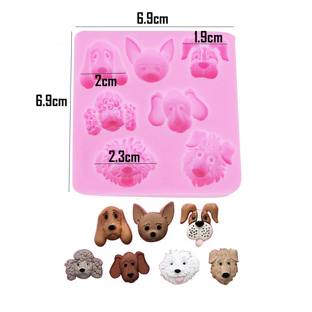 

Силиконовые формы для головы собаки