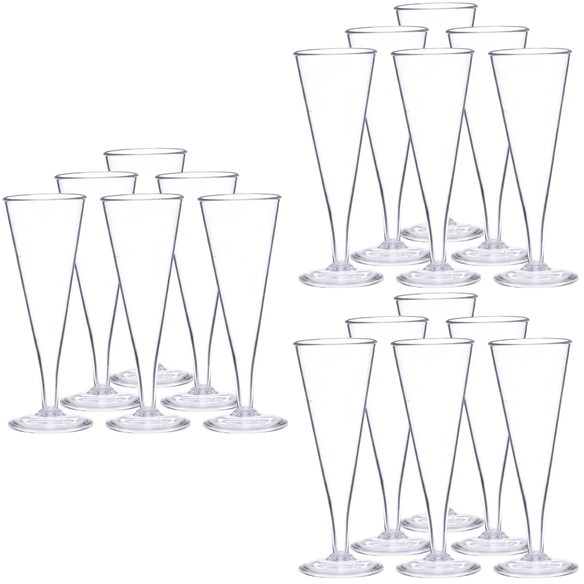 

18 Goblets Glasses Red Drinking Glasses Party Goblet 250ml