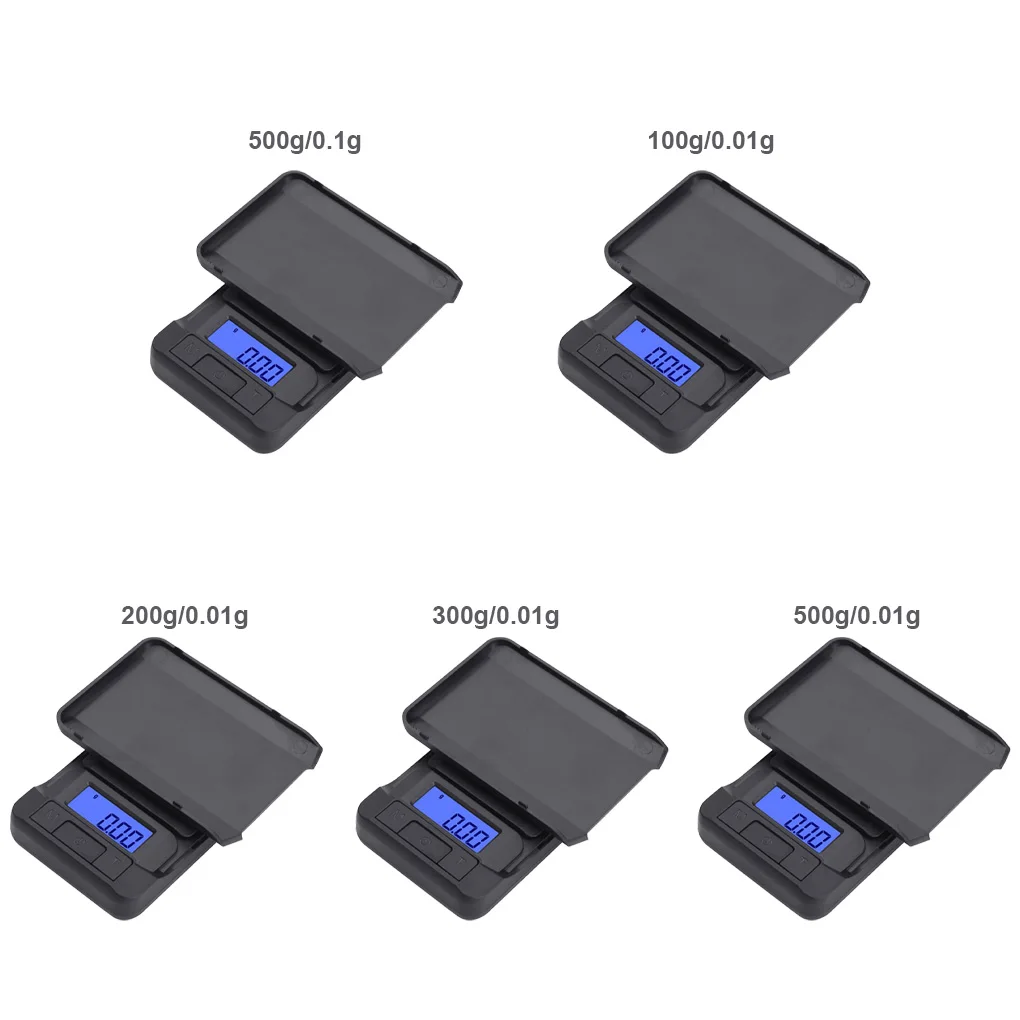 

Цифровые весы с ЖК-дисплеем, ювелирные электрические высокоточные весы с питанием от батареи