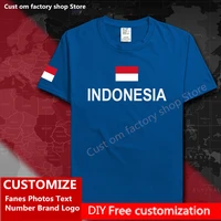 indonesia indonesian t shirt custom jersey fans diy name number brand logo high street fashion hip hop loose casual t shirt