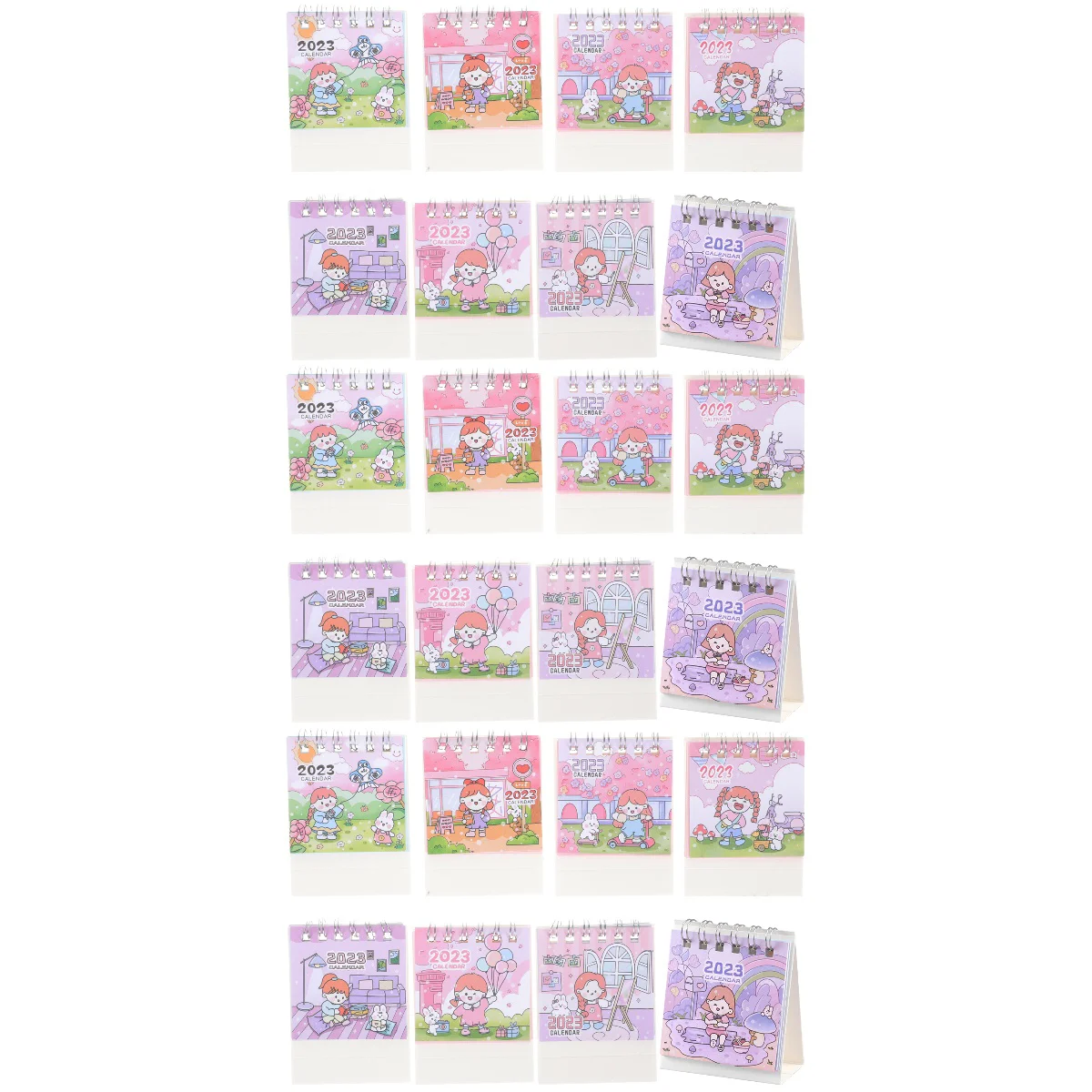 

Calendar Desk Mini Month Standingdesktop Household 2023 Decorative Adorablecartoon Teacher Use Daily Lovely Bedroom Fordecor