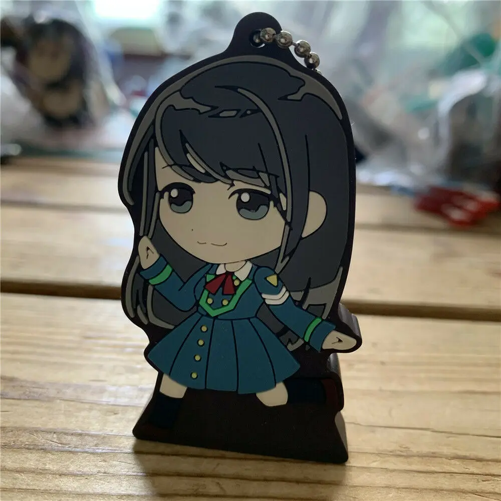 

Rubber Keychain Stand Strap Keyring Keyakizaka46 Watanabe Rika Japanese Star