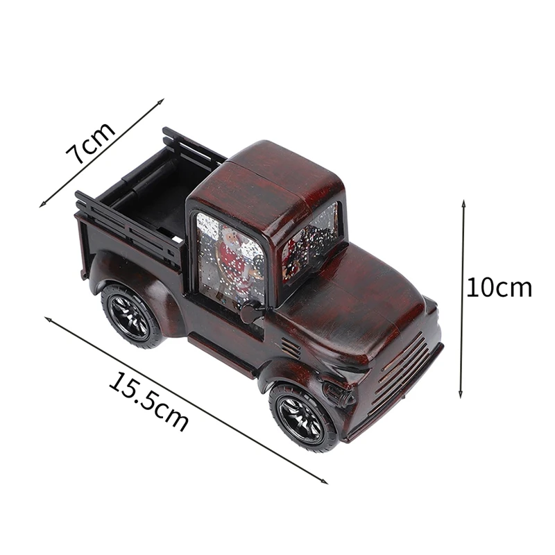Ночник Санта-Снежный глобус Винтажный грузовик Рождественский настольный