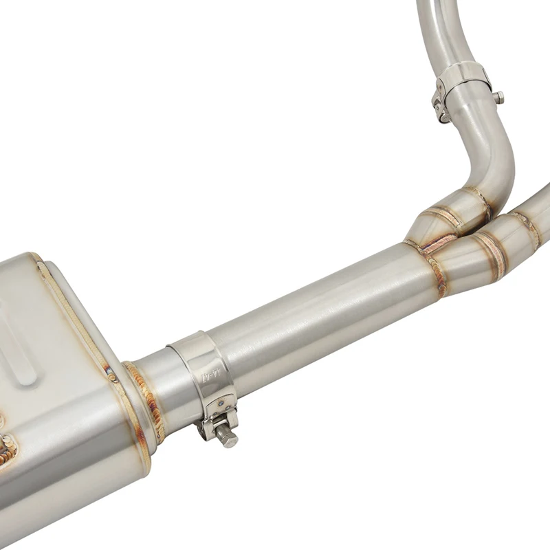 Передняя соединительная труба выхлопной системы мотоцикла с скользящим