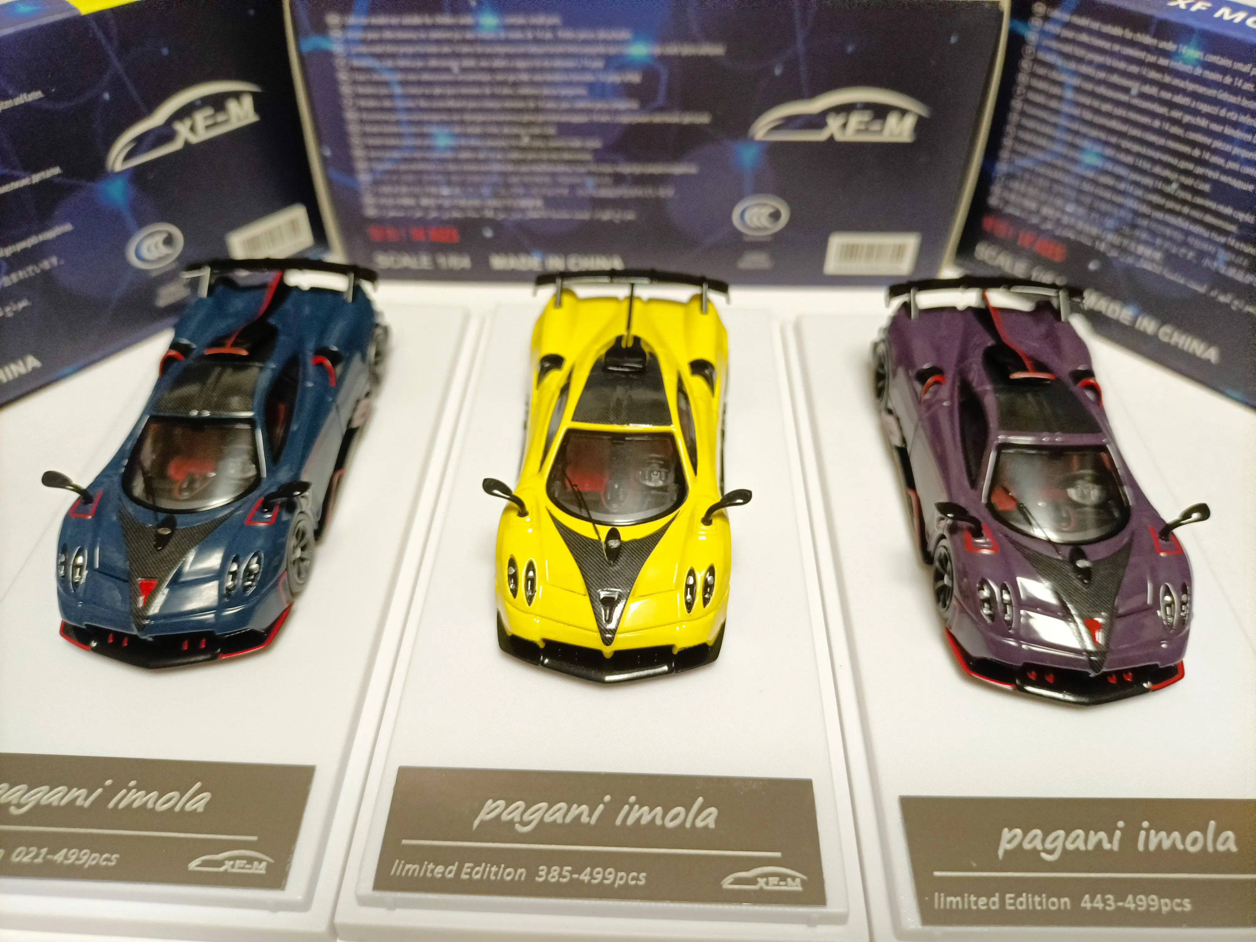 Фото Модель суперкара из сплава Pagani Imola XF 1 64 Pagani Imola, трехцветный верх из углеродного волокна №2