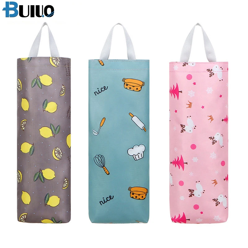 

Garbage Bag Dispenser Kitchen Wall Hanging Sundries Storage Container for Plastic Bags Shopping Bags Organizers Trash Bag Holder
