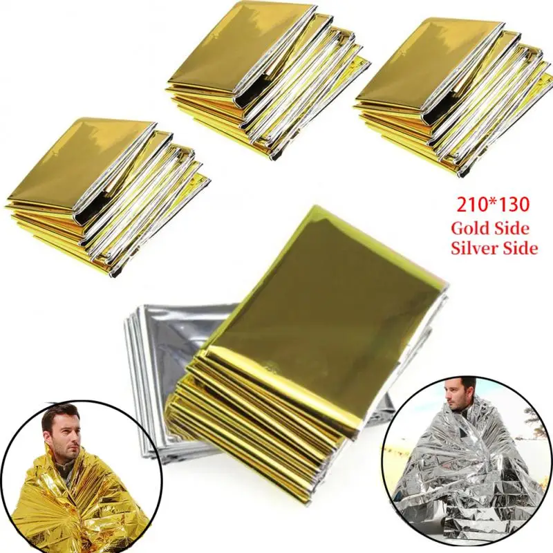 

Emergency Hot Blanket, Waterproof Survival Blanket, Aluminum Foil, Hot Space Emergency Rescue Curtain, PET Insulation Blanket