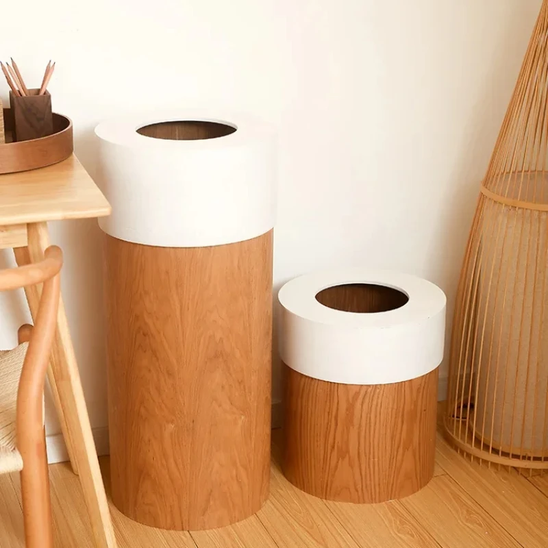 Мусорное ведро из массива черного ореха высококачественное мусорное для отеля