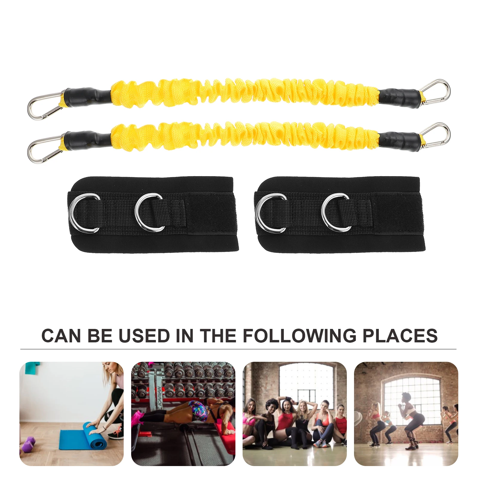 

1 Set of Professional Resistance Bands Portable Tube Bands Training Ankle Bands Training Resistance Bands Ankle Straps Fitness